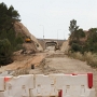 <div align="left"><font size="2"><br />Am westlichem Ende von Sant Llorenc ist eine größere Baustelle. Hier ist ein Kreisel der MA-15 und unten drunter zwei Durchfahrten für die Schienenfahrzeuge. Ringsrum sind rege Bautätigkeiten zu erkennen.