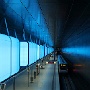 Das Lichtspielzeug in der Station Hafencity Uni. Wer solche Lichteffekte lieber als Video sieht: <a href="http://www.youtube.com/watch?v=HyW9Z-1_ttQ"> Klick! </a>