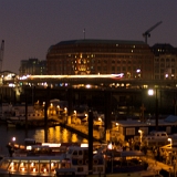 Im Binnenhafen Richtung Baumwall.