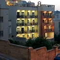 <font size="2.5">Unser Hotel am Abend (von der Rückseite aus gesehen)
