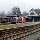 <font size="2">Der Bahnhof von Bad Harzburg.