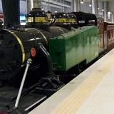 <font size="2">Zwischen der U-Bahn und der Fernbahn steht diese alte Lok von Baldwin, die vormals auf dieser Strecke fuhr.<br /><br /><br />